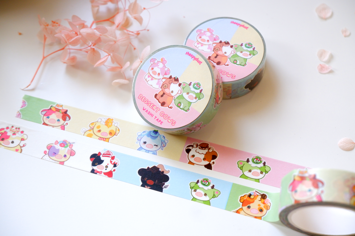 Dessert Cows Washi Tape