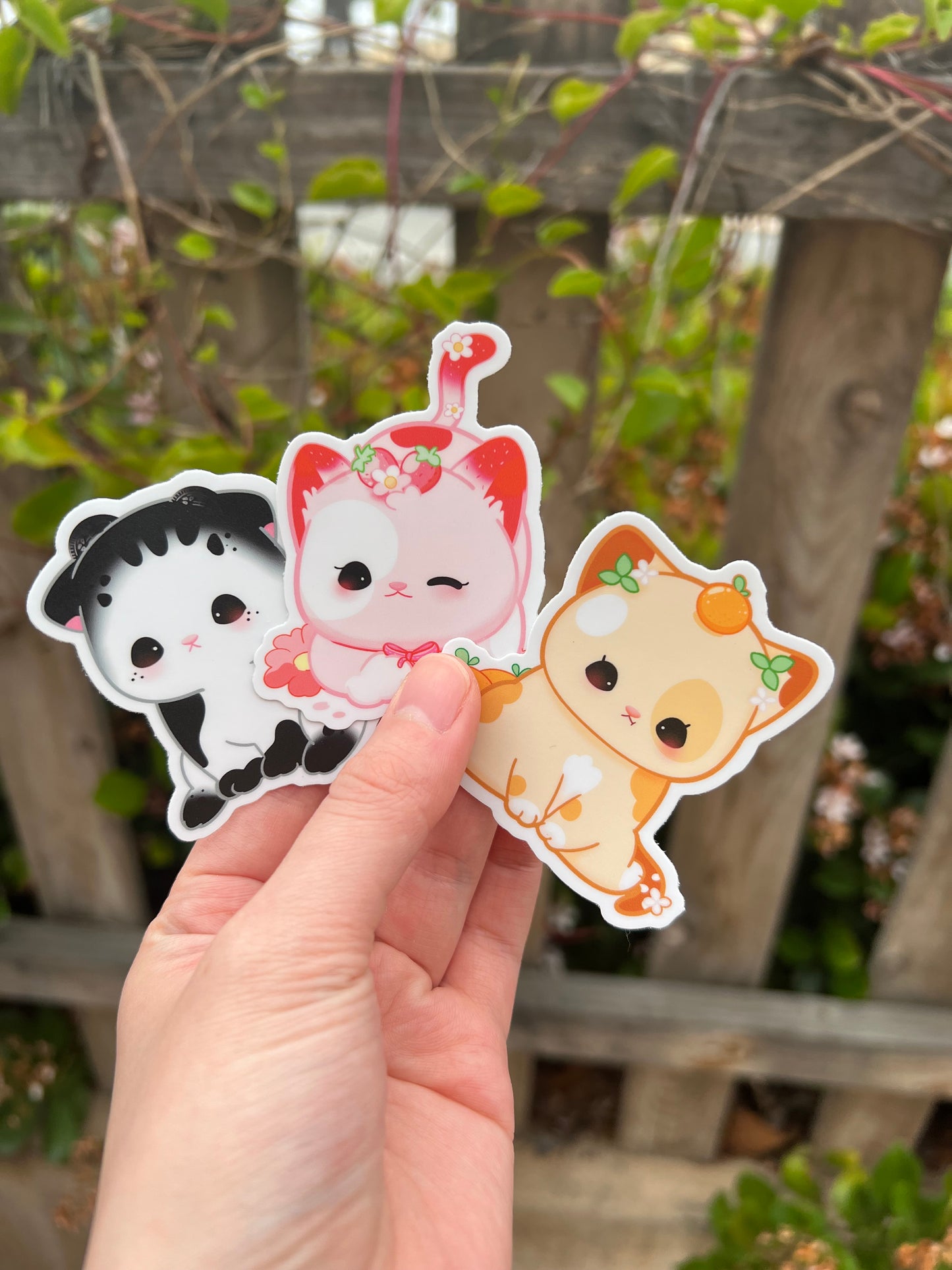 Ice Cream Cat Vinyl Stickers