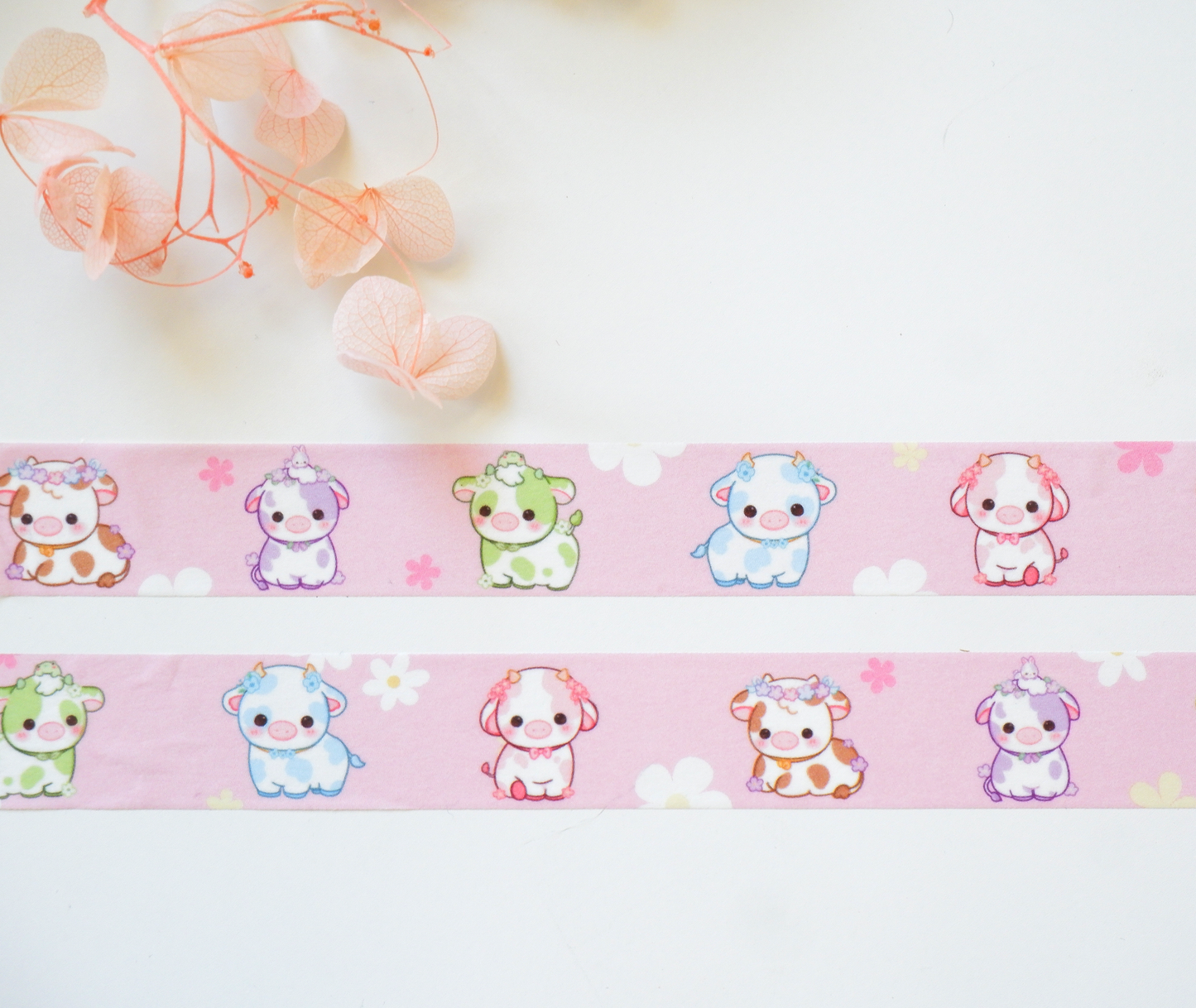 Flower Cows Washi Tape