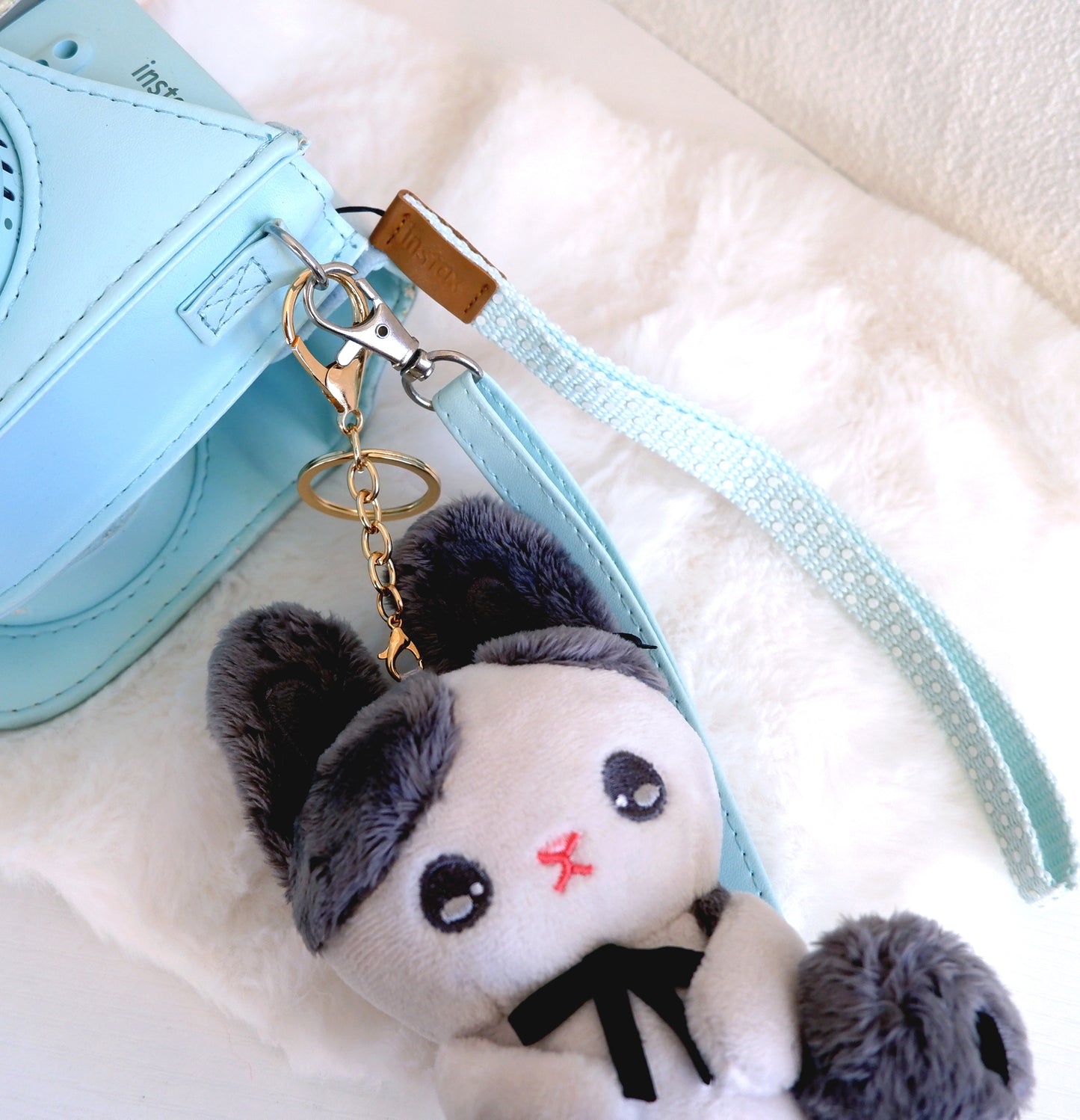 Black Sesame Bun Plush Keychain