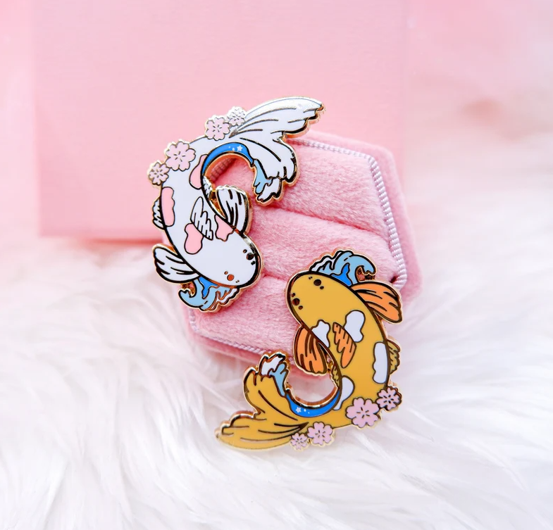 Japanese Cherry Blossom Koi Fish