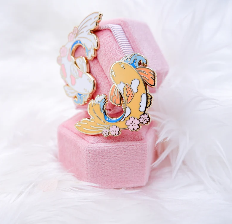 Japanese Cherry Blossom Koi Fish