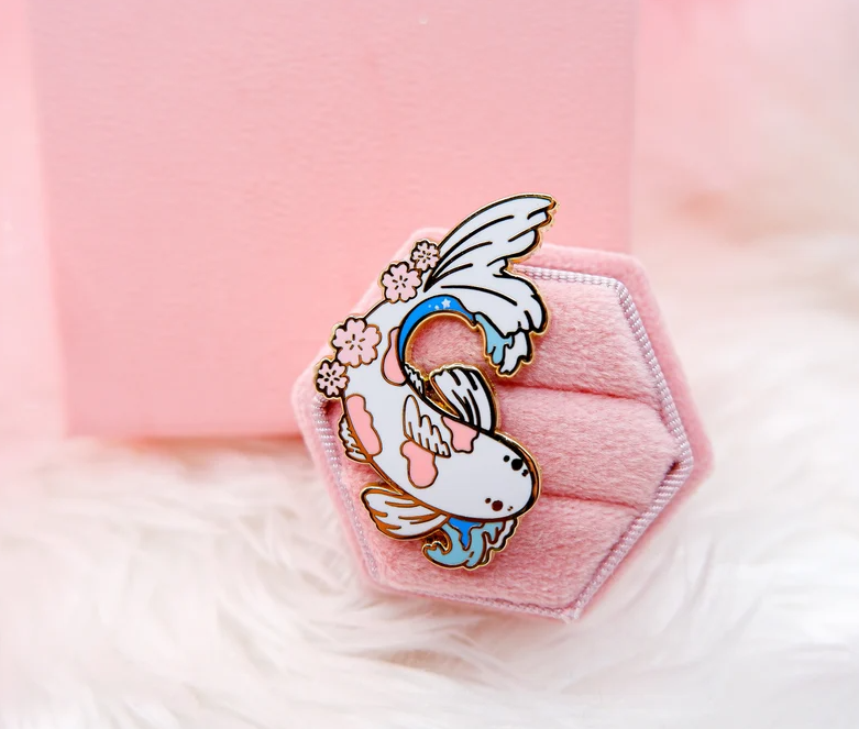 Japanese Cherry Blossom Koi Fish
