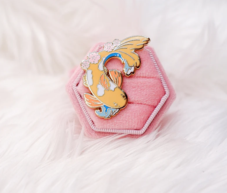 Japanese Cherry Blossom Koi Fish