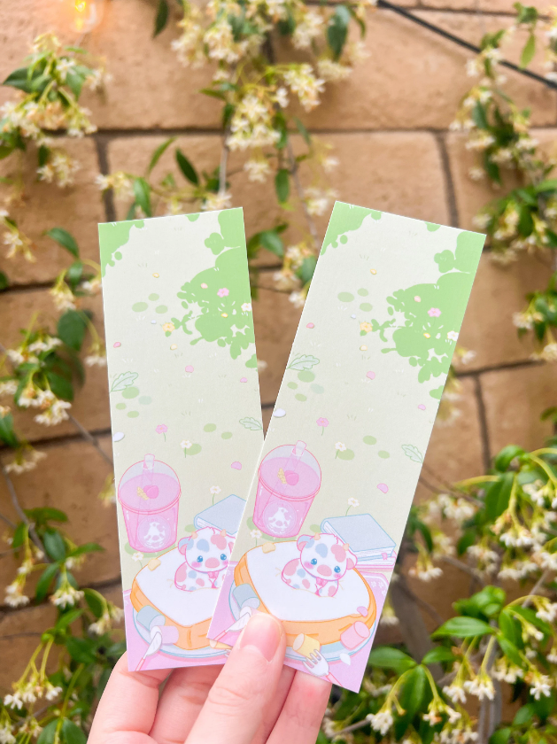 Spring Cow Bookmark