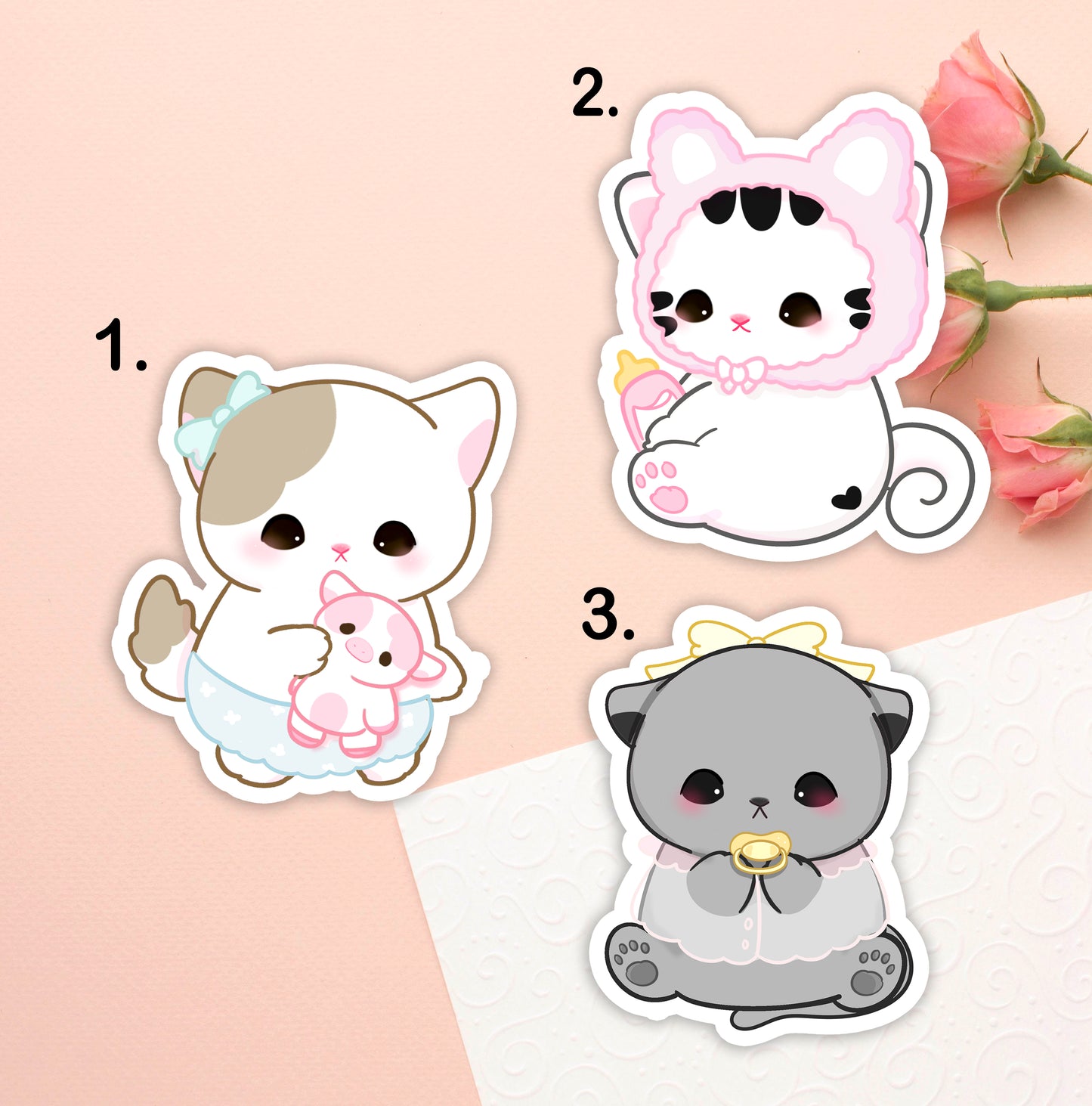 Baby Cat Vinyl Stickers