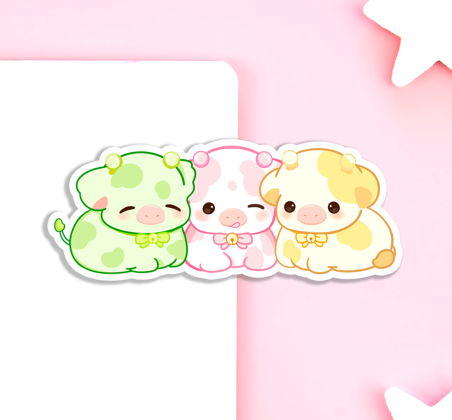Dango Cows Vinyl Sticker