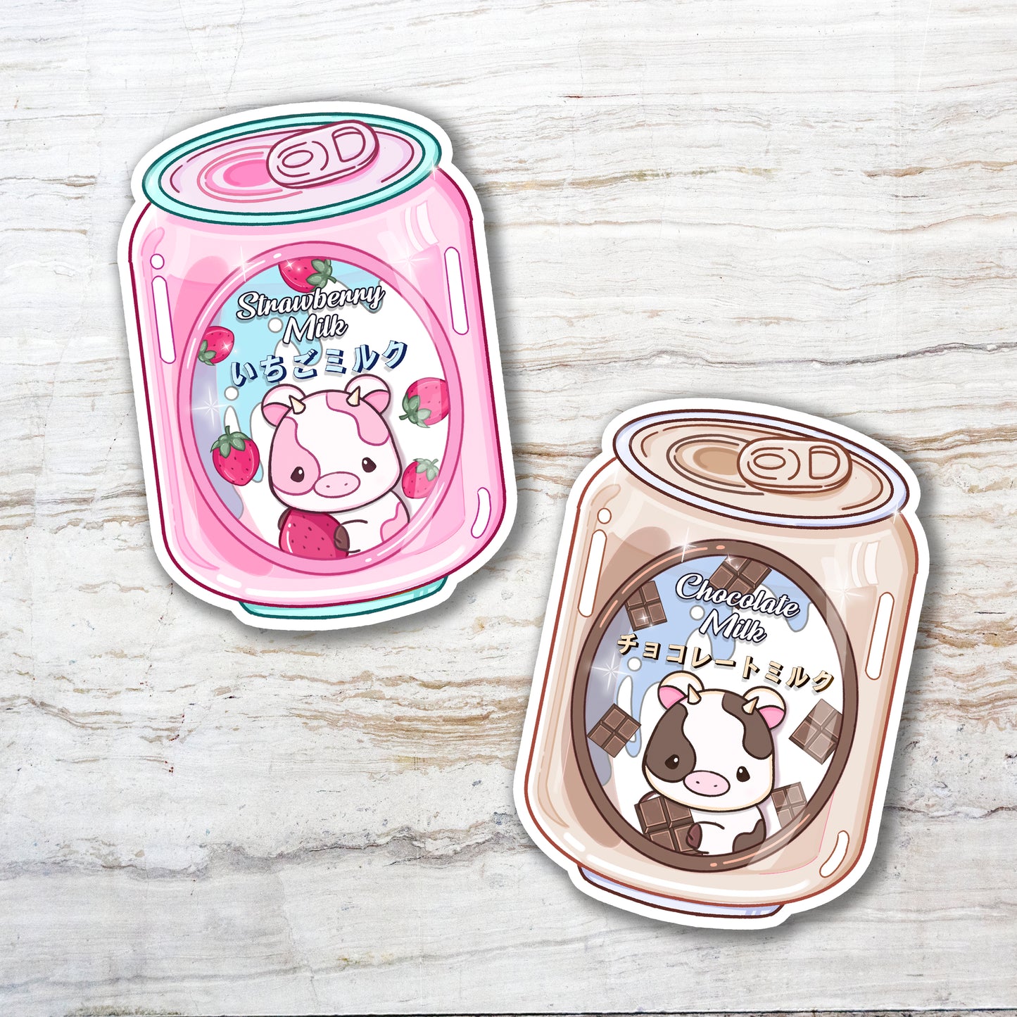 Milk Can Vinyl Stickers
