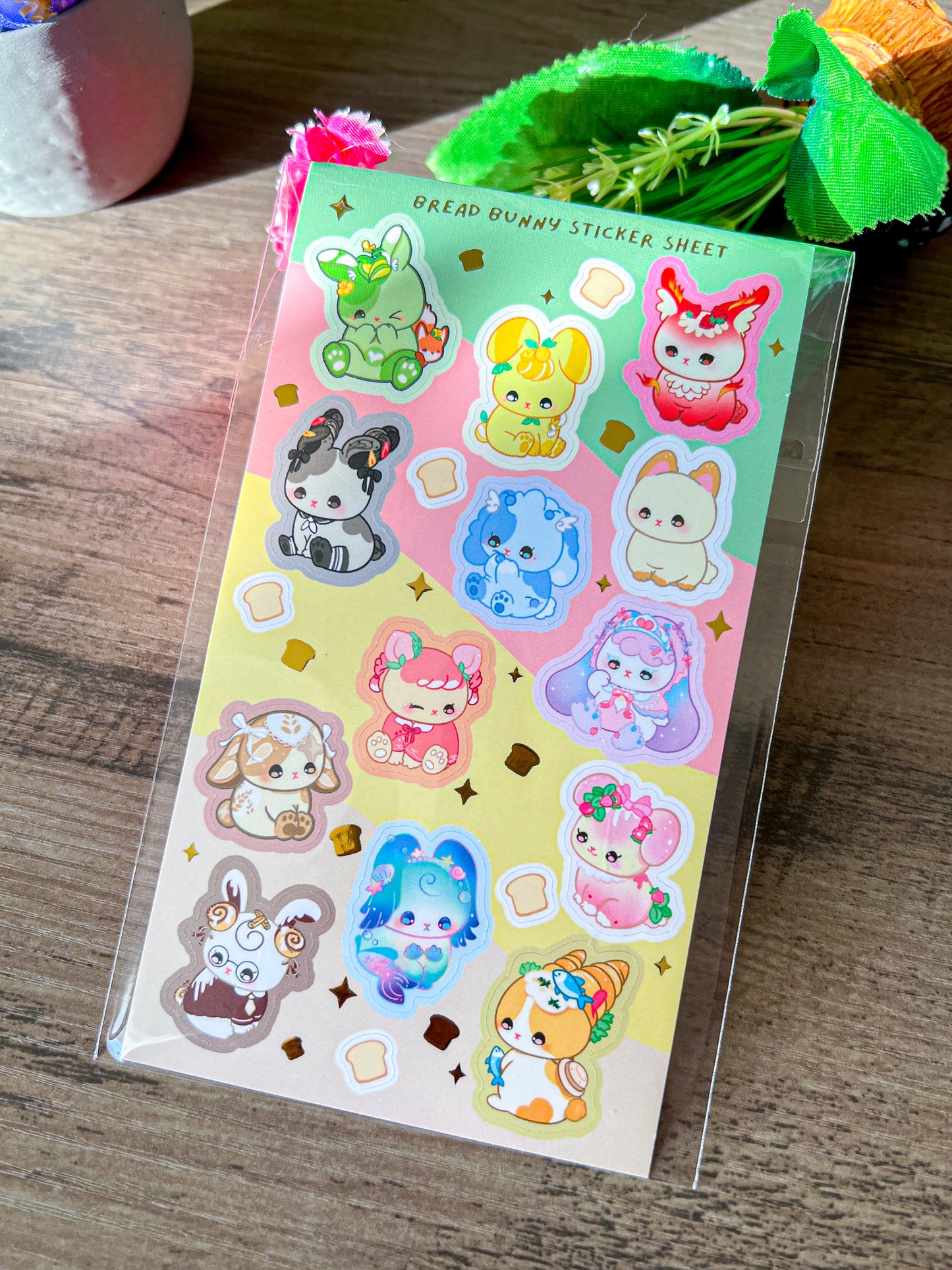 Bread Bunny Sticker Sheet