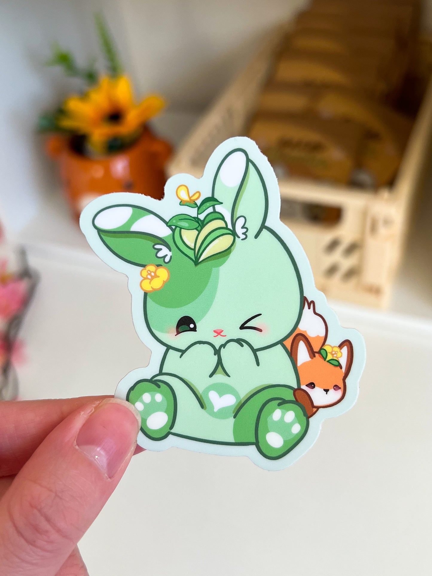 Bread Bunnies Vinyl Stickers