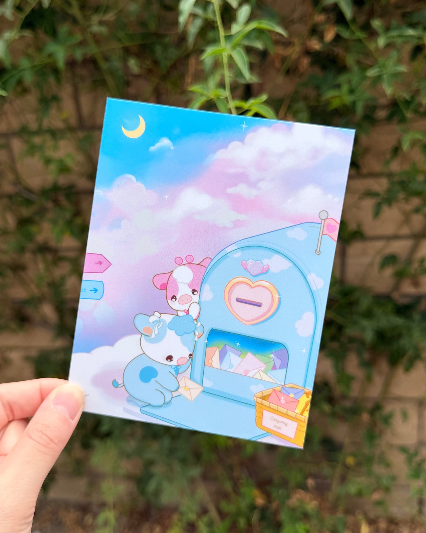 Cloud Mail Mini Art Print