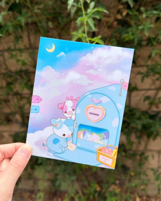 Cloud Mail Mini Art Print
