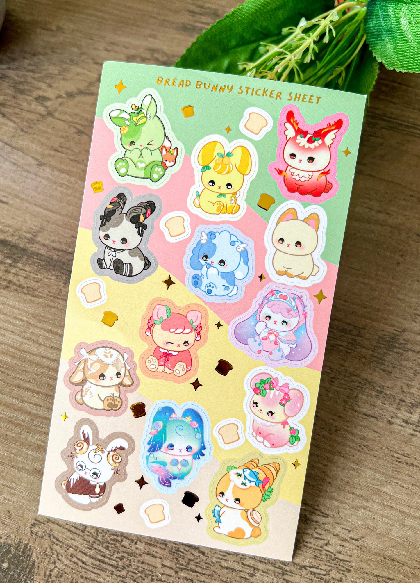 Bread Bunny Sticker Sheet