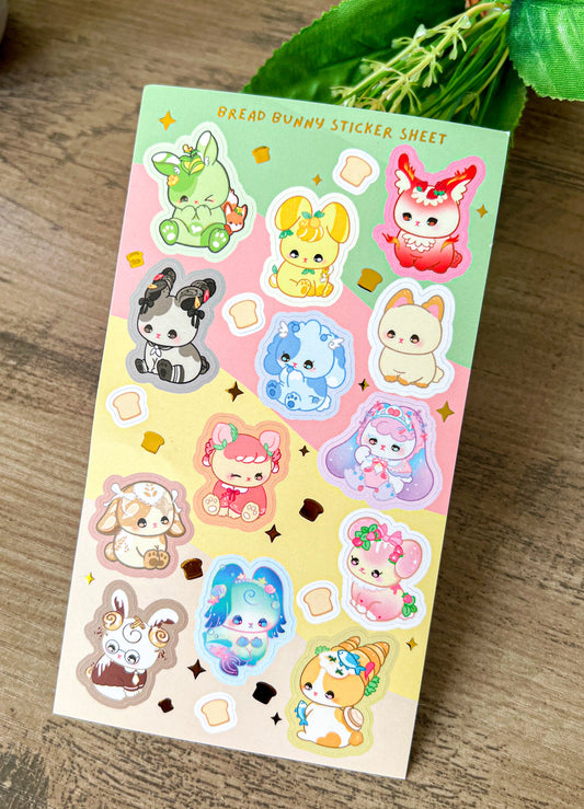 Bread Bunny Sticker Sheet
