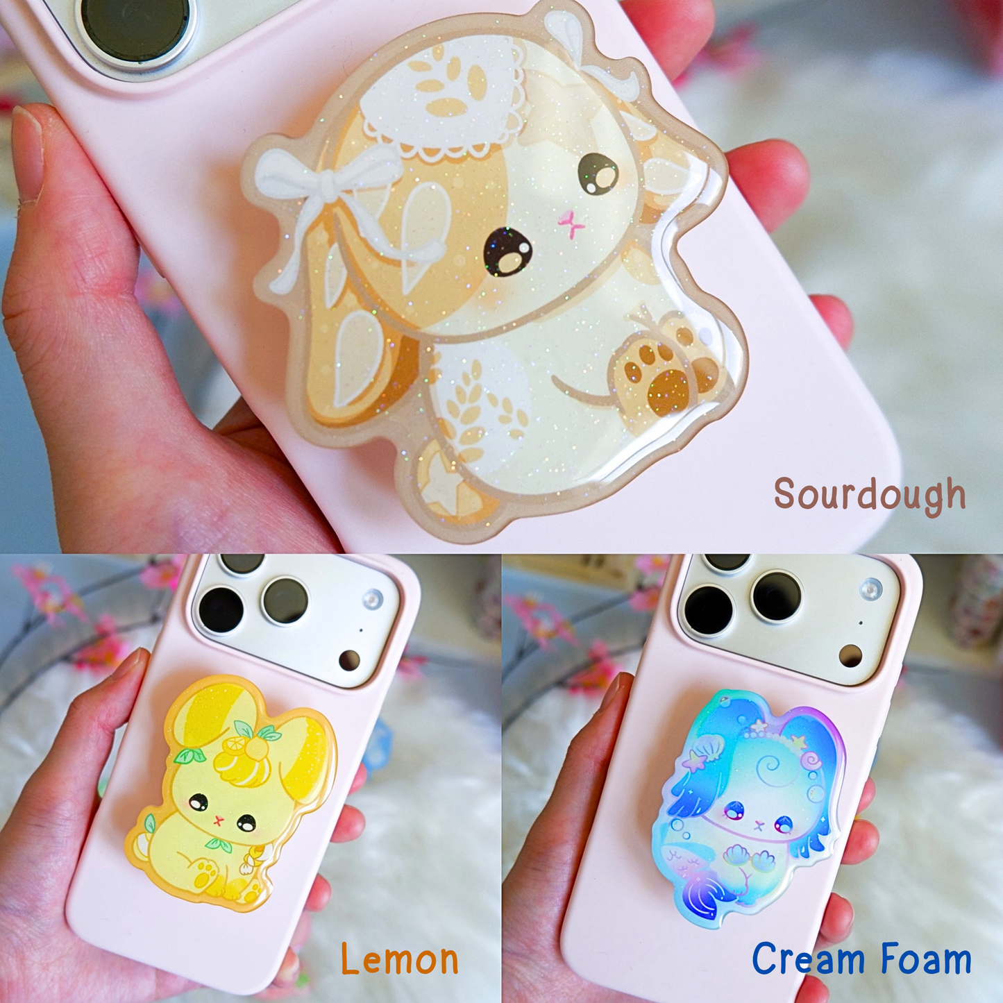 Bread Bunny Phone Grips