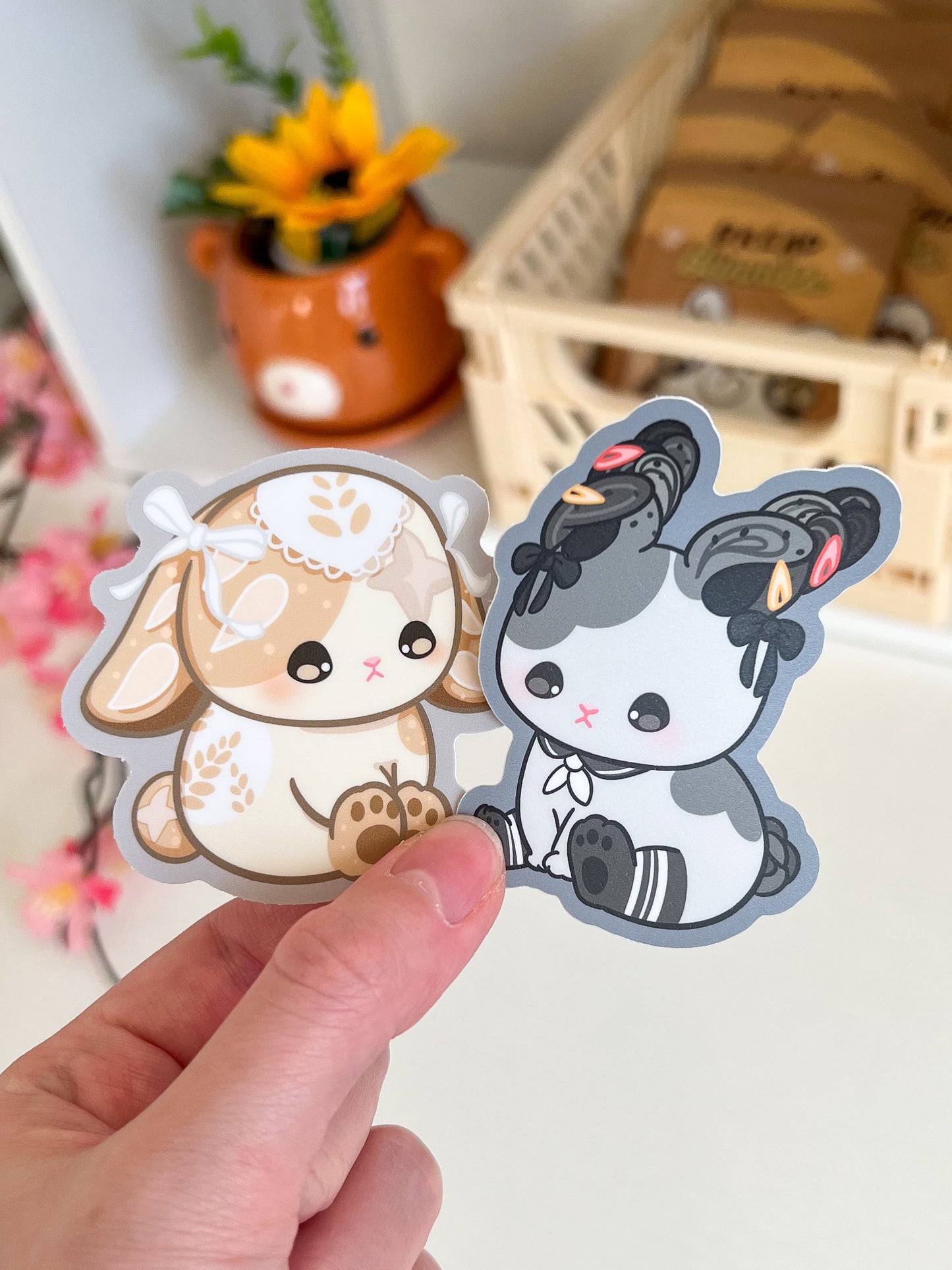 Bread Bunnies Vinyl Stickers