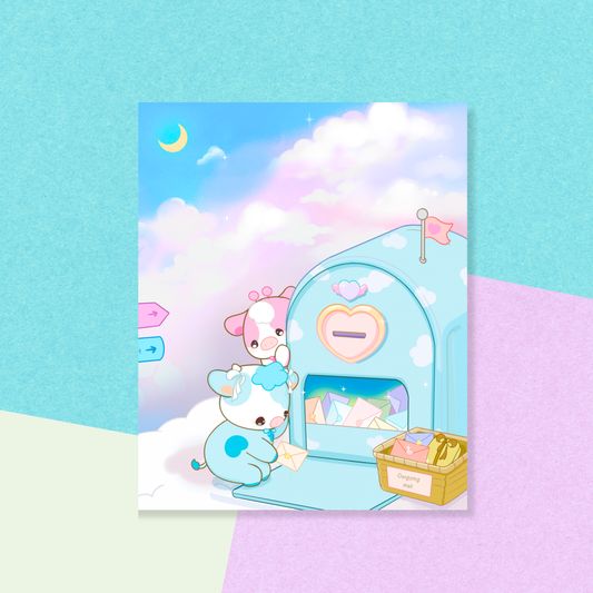 Cloud Mail Mini Art Print