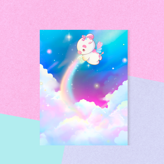 Cotton Candy Clouds Mini Art Print
