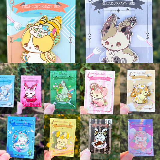 Bread Bunnies Pin Collection