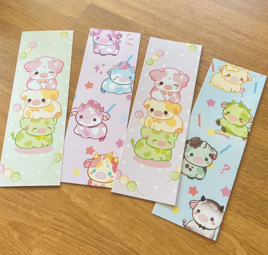 Ice Cream Cows Bookmark