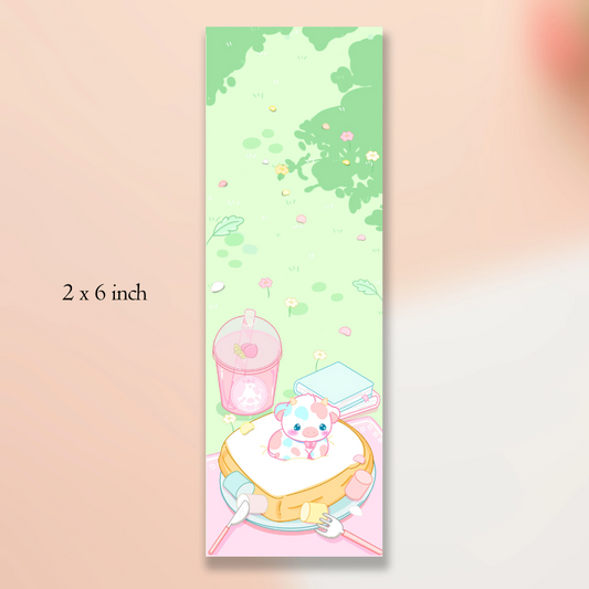Spring Cow Bookmark