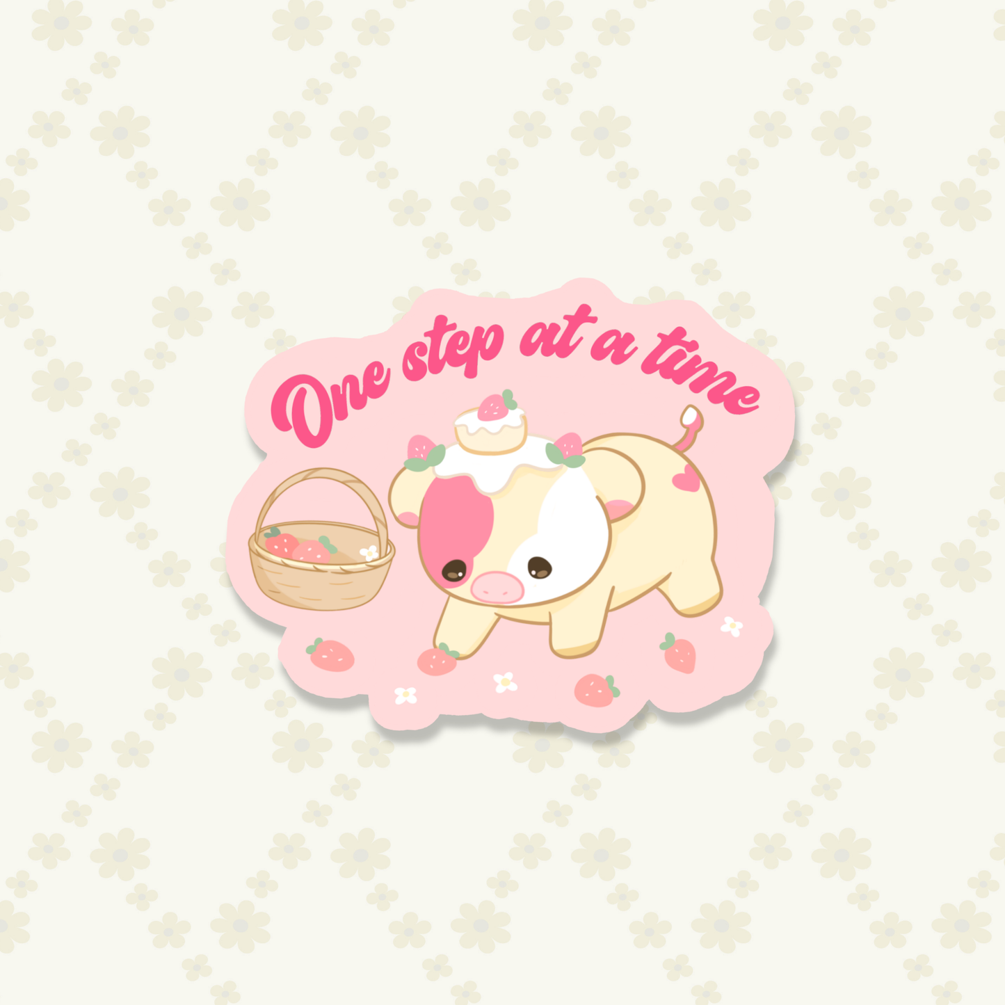 One step at a time sticker