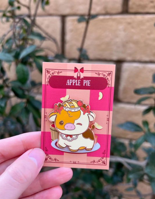 Apple Pie Cow Enamel Pin