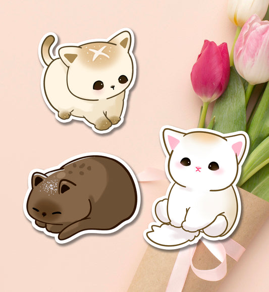 Bread Cat Vinyl Stickers