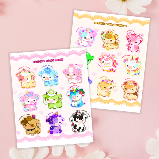 Dessert Cows Menu 1&2