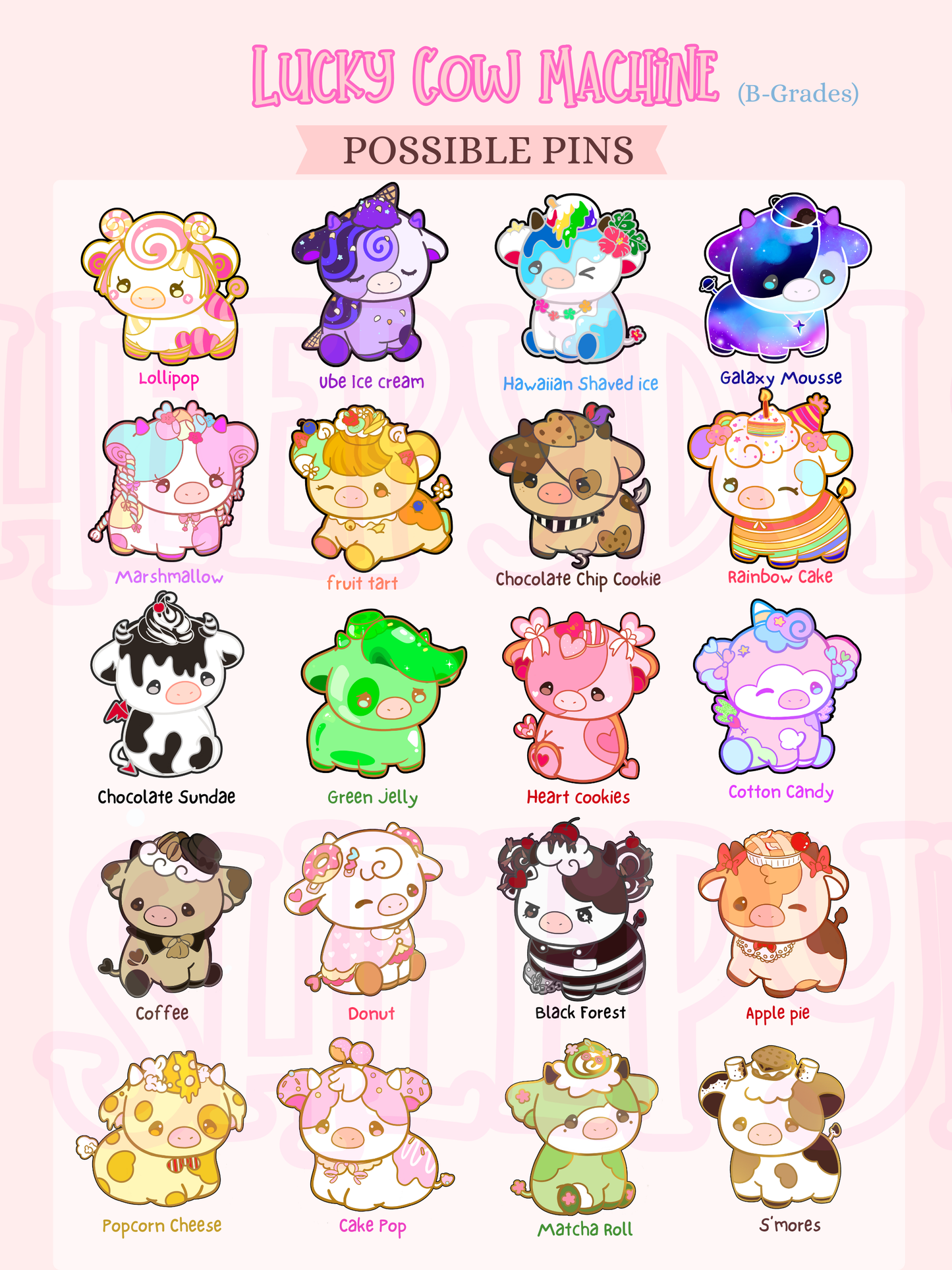 Lucky Cow Machine – Seconds Pins (B-Grades)